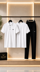 Mens Dry Fit Premium Polo Tracksuit Set Feel Fresh, Stay Comfortable & Look Sharp All Day