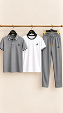 Men,s Dry Fit Premium Polo Tracksuit Set Stylish Look That Impress To Everyone💗