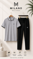 Men's 2Pcs Dry Fit Polo Shirt with Trouser | Premium Quality That Feel
