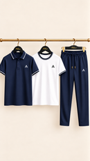 Men,s Dry Fit Premium Polo Tracksuit Set Stylish Look That Impress To Everyone💗