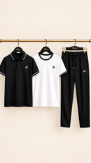 Men,s Dry Fit Premium Polo Tracksuit Set Stylish Look That Impress To Everyone💗