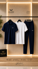 Mens Dry Fit Premium Polo Tracksuit Set Feel Fresh, Stay Comfortable & Look Sharp All Day