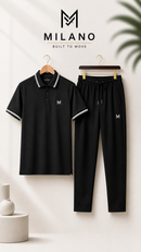 Men's 2Pcs Dry Fit Polo Shirt with Trouser | Premium Quality That Feel