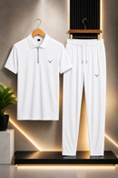 Men's 2Pcs Dry Fit Polo Shirt with Trouser | Sparrow Style Impress To Everyone