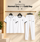 Men,s Honeycomb Polo Tracksuit Set Stylish Look That Impress To Everyone💕