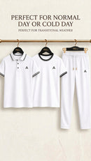 Men,s Premium Honeycomb Fabric Polo Tracksuit Set Stylish Look That Impress To Everyone💕