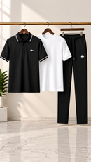 Mens Dry Fit Premium Polo Tracksuit Set Feel Fresh, Stay Comfortable & Look Sharp All Day