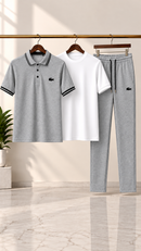 Mens Dry Fit Premium Polo Tracksuit Set Feel Fresh, Stay Comfortable & Look Sharp All Day