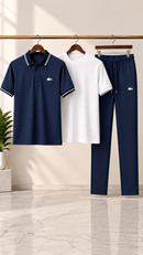 Mens Dry Fit Premium Polo Tracksuit Set Feel Fresh, Stay Comfortable & Look Sharp All Day