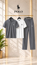 Men’s Luxury Dry Fit Polo Tracksuit – Smart Look Meets All-Day Comfort