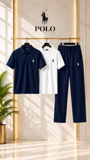 Men’s Luxury Dry Fit Polo Tracksuit – Smart Look Meets All-Day Comfort