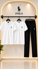 Men’s Luxury Dry-Fit Polo Tracksuit Set– Sophisticated Style, All-Day Performance