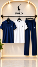 Men’s Luxury Dry-Fit Polo Tracksuit Set– Sophisticated Style, All-Day Performance