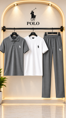 Men’s Luxury Dry-Fit Polo Tracksuit Set– Sophisticated Style, All-Day Performance