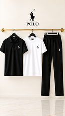 Men,s Dry Fit Premium Polo Tracksuit Set Feel Fresh, Stay Happy All Day 💗