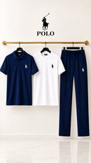Men,s Dry Fit Premium Polo Tracksuit Set Feel Fresh, Stay Happy All Day 💗