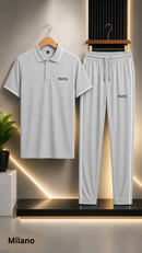 Men's 2Pcs Dry Fit Polo Shirt with Trouser | Premium Quality That  Feel