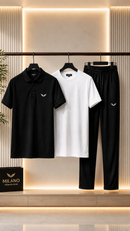 Mens Dry Fit Premium Polo Tracksuit Set Feel Fresh, Stay Comfortable & Look Sharp All Day