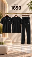Mens Dry Fit Premium Polo Tracksuit Set Feel Fresh, Look Sharp Stay Comfortable All Day