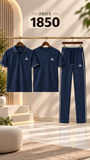 Mens Dry Fit Premium Polo Tracksuit Set Feel Fresh, Look Sharp Stay Comfortable All Day